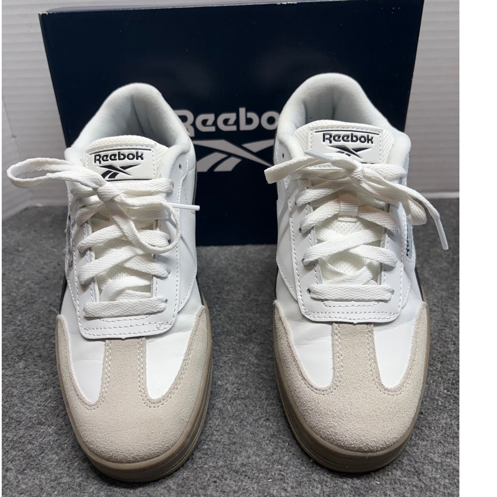 Reebok Forte Lounger Double Up Womens 7.5 White Natural Black AR30255W-WCX